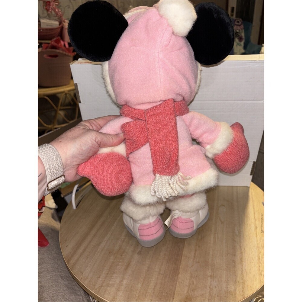 Minnie Mouse In Pink Snow Suit Walt Disney World 18 In Plush Vintage? - Picture 5 of 6